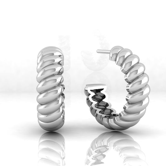 "Twisted Earrings" Narrow version