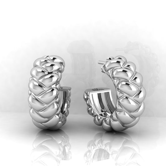 "Massive Braided Hoop" Earrings