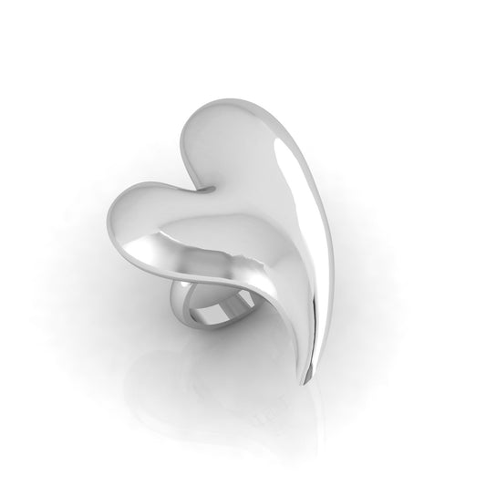 "Chunky Heart Ring"Big Size