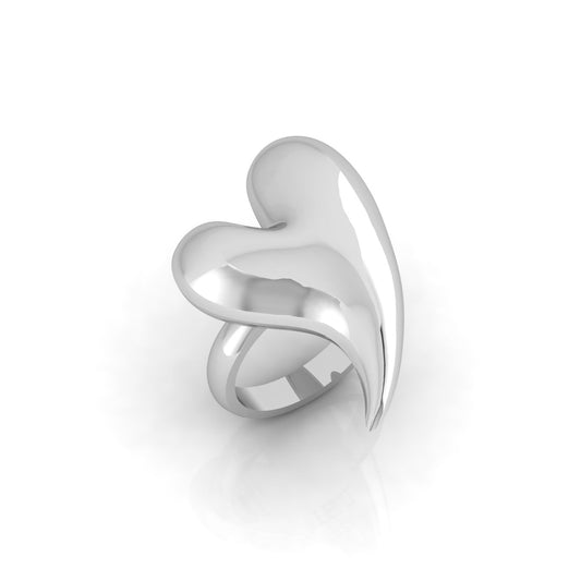 "Chunky Heart" Ring Medium Size