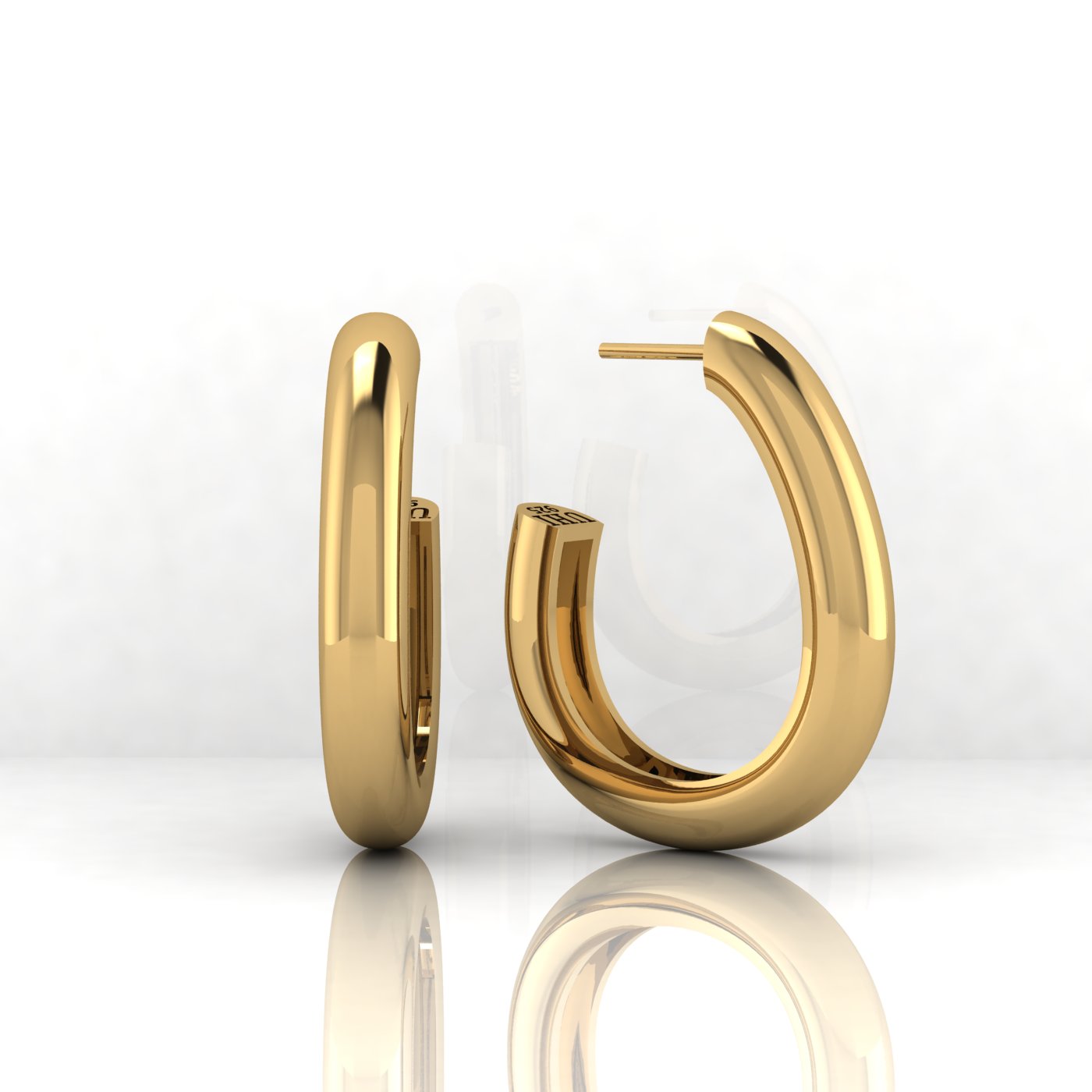 Rounded Hoop Earrings