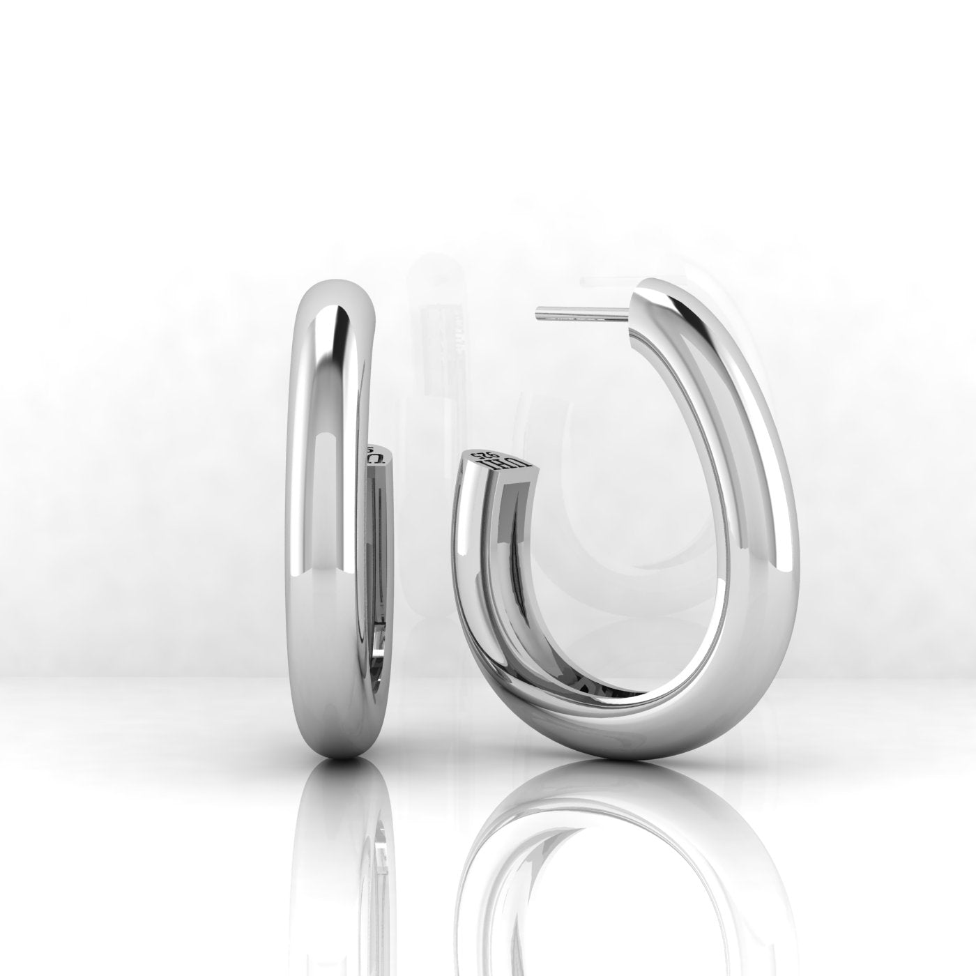 Rounded Hoop Earrings