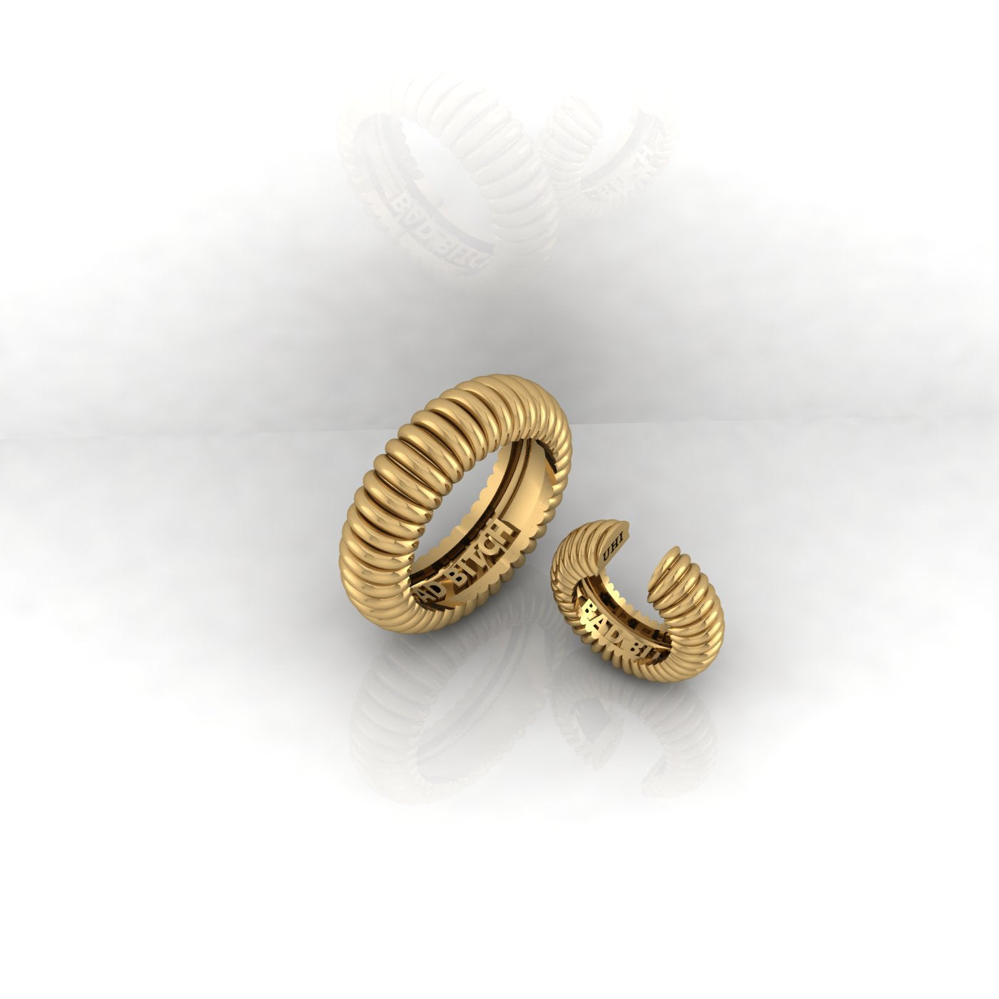 Graceful Ring with Cuff