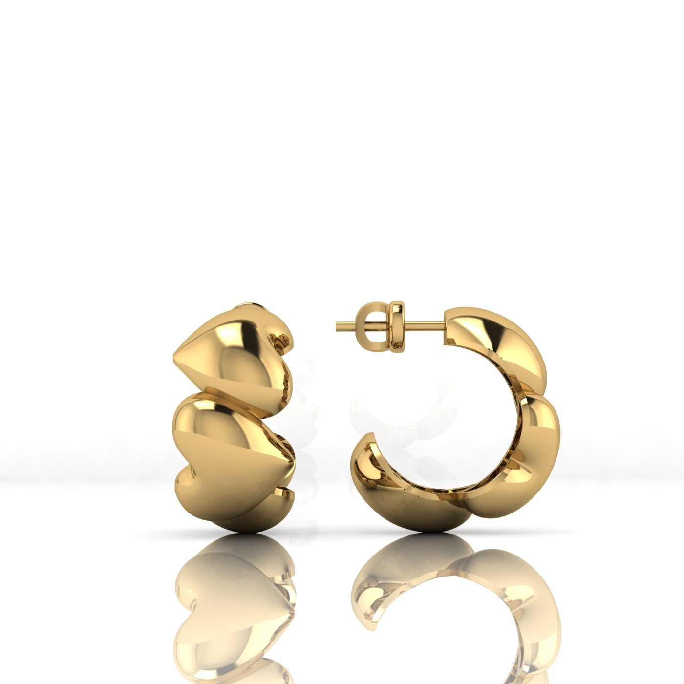 Ditsuhi "Big Heart" Earrings
