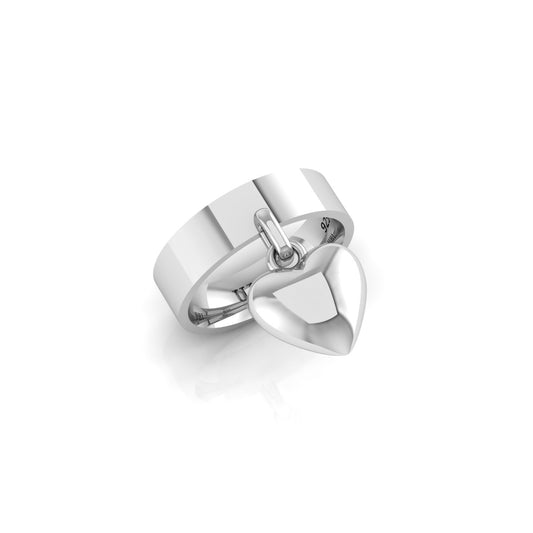 "Hanging Heart" Ring Rounded