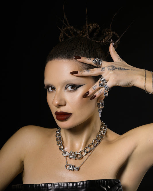 'Minimalistic Lock and Key' Necklace