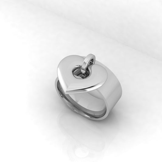 "Hanging Heart" Ring