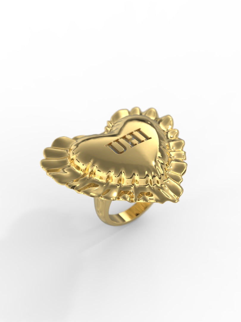 'Ravioli' Heart Shape Ring/ Small Size