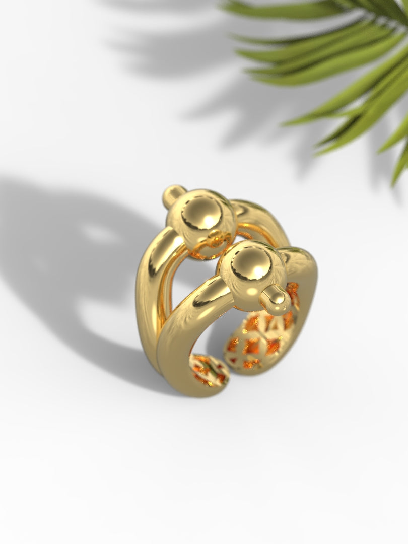 "Vogue" Ring Double Decker