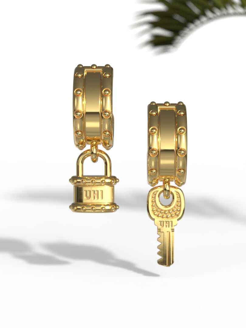 "Lock and Key" Earrings