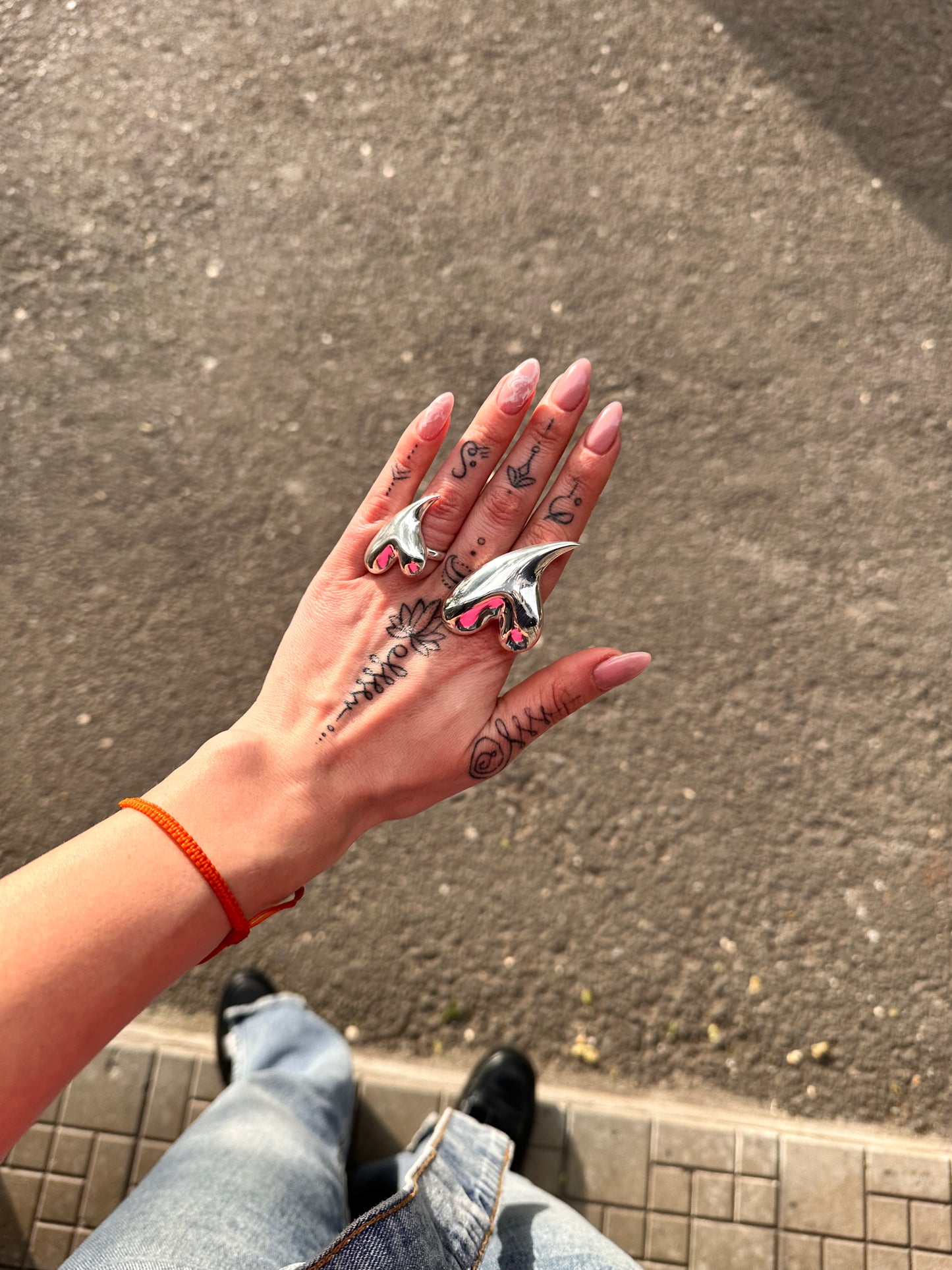 'Chunky Heart Ring' Big Size