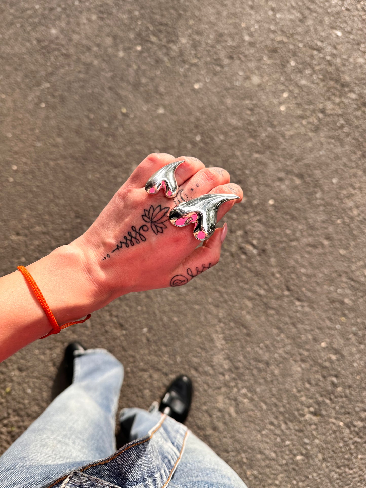 'Chunky Heart Ring' Big Size
