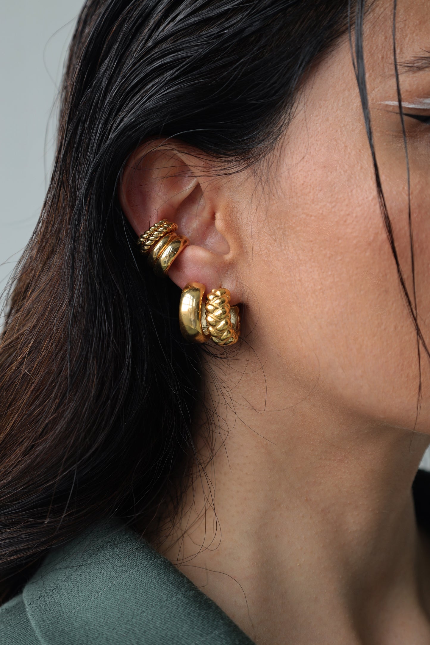 Rounded Hoop Earrings
