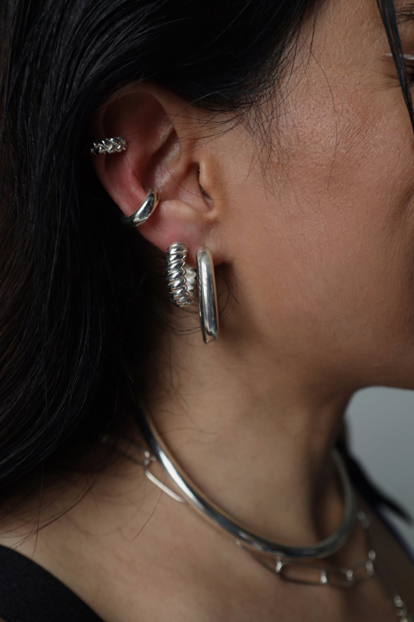 Rounded Hoop Earrings