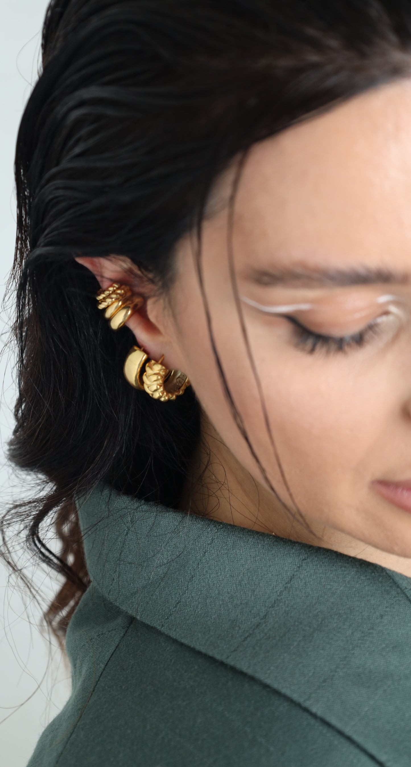 Massive Braided Hoop Earrings