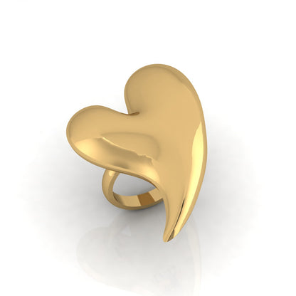 Chunky Heart Ring Big Size /Խոշոր սիրտ մատանի մեծ չափ