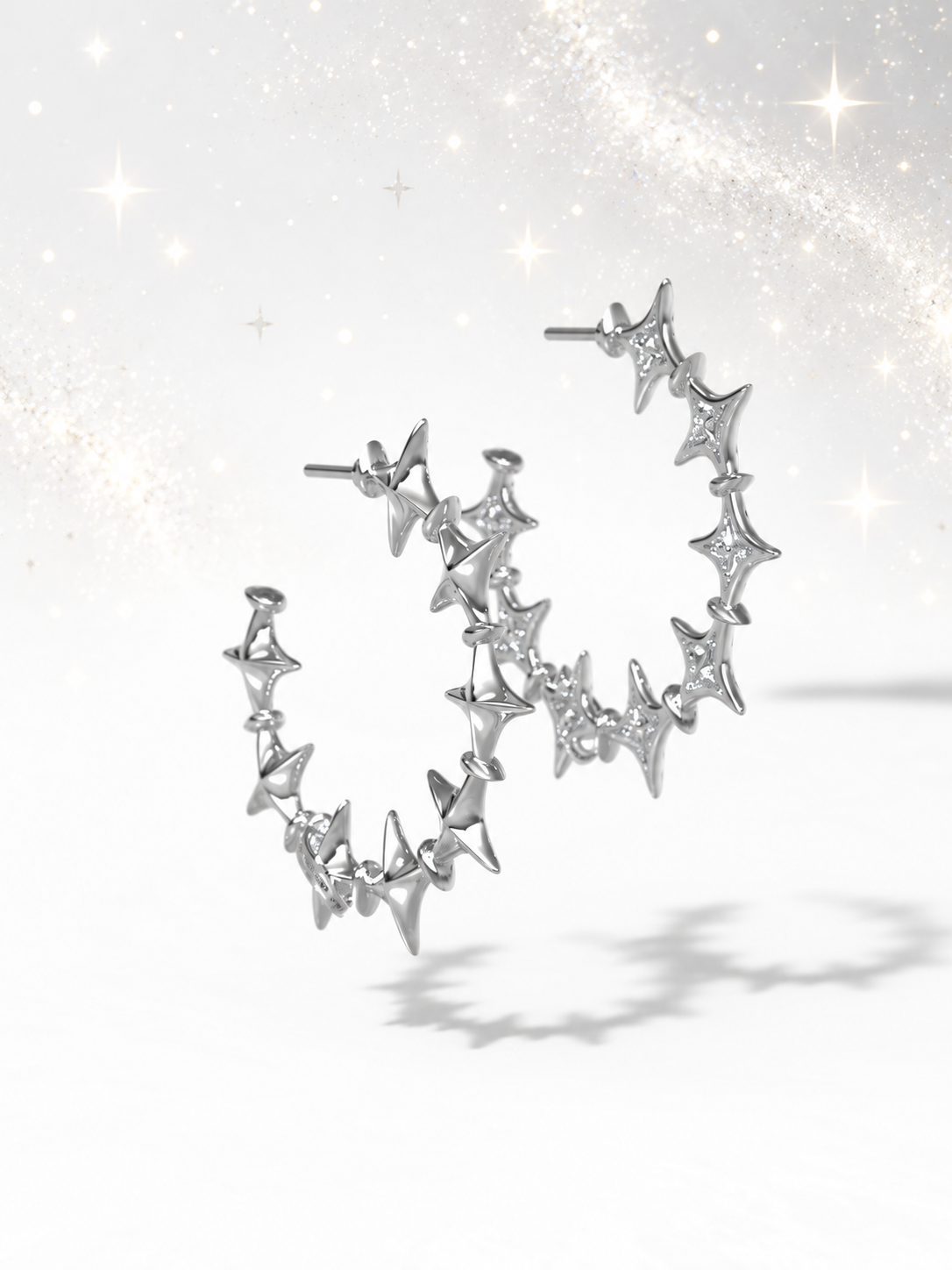 Starfall Hoop Earrings