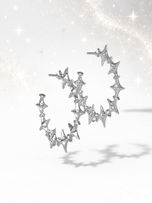 Starfall Hoop Earrings