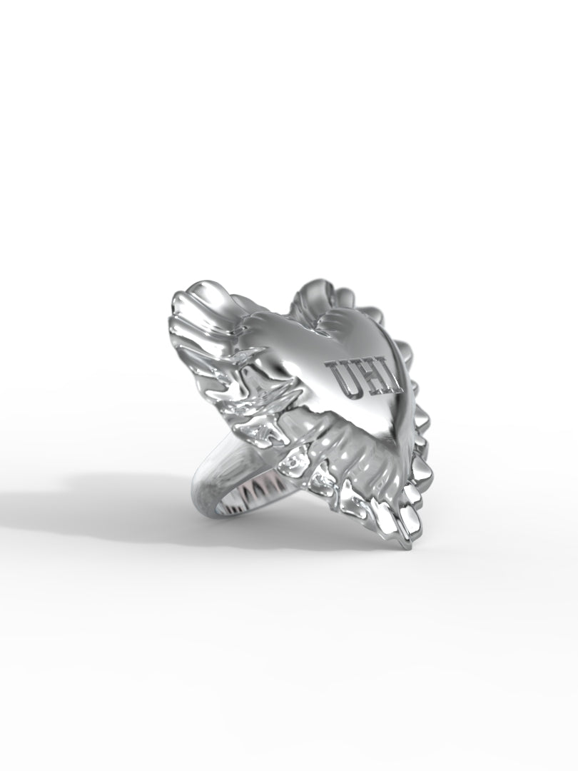 'Ravioli' Heart Shape  Ring/ Small Size