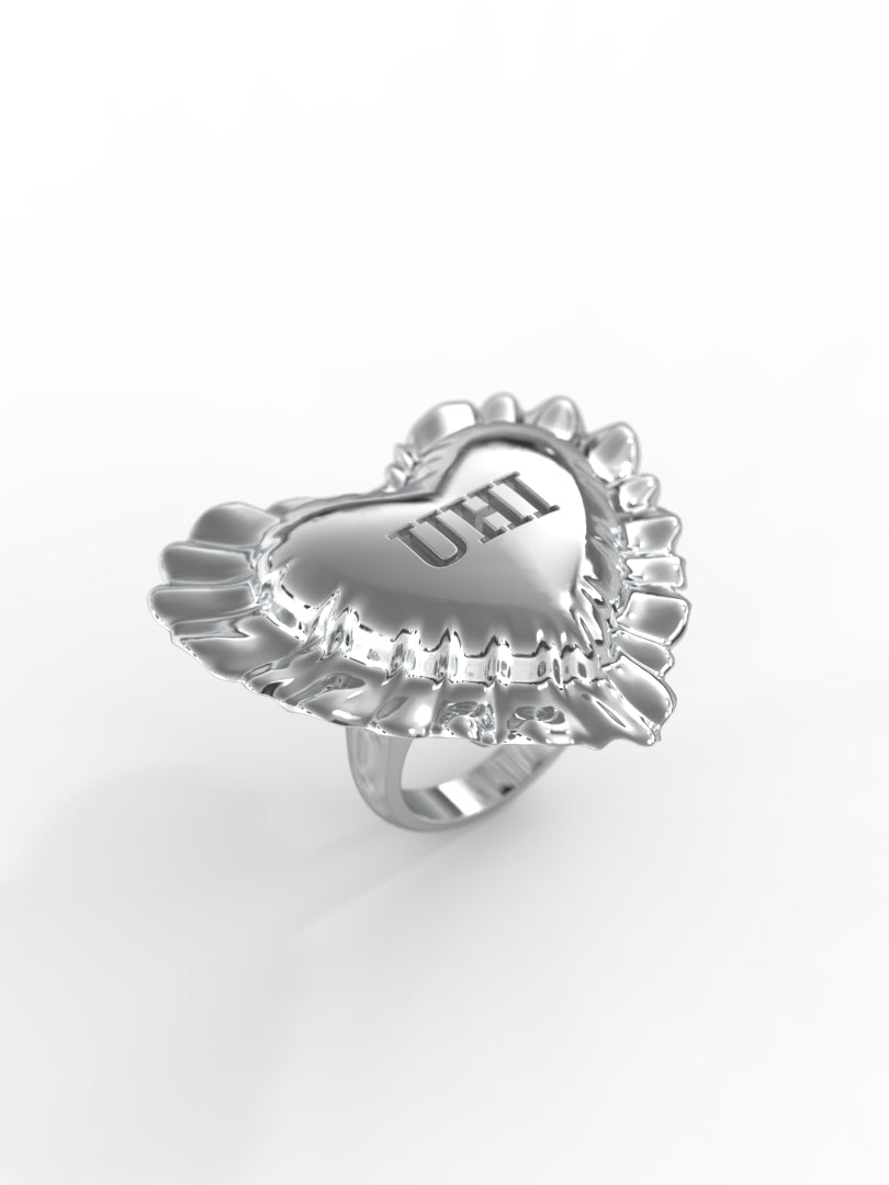 'Ravioli' Heart Shape  Ring/ Small Size