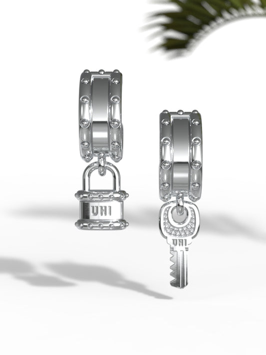 "Lock and Key" Earrings