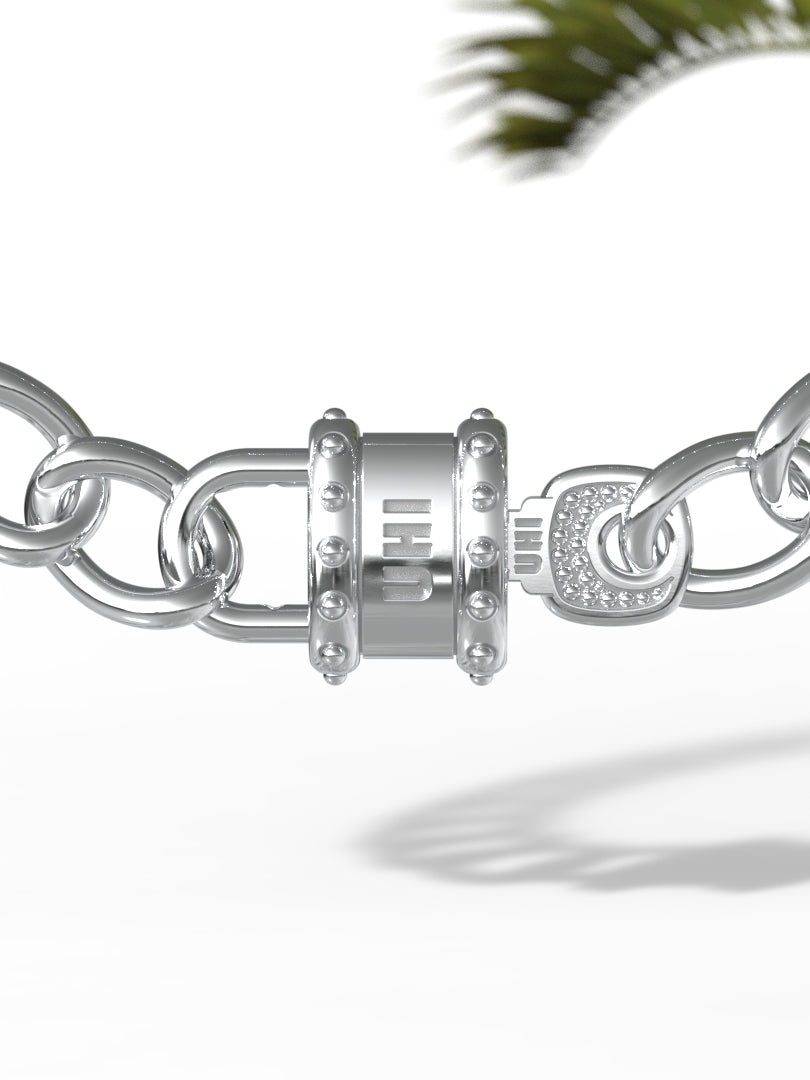 "Lock and Key" Chunky Bracelet Narrow Version