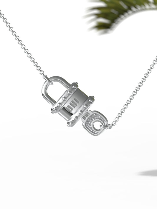 'Minimalistic Lock and Key' Necklace