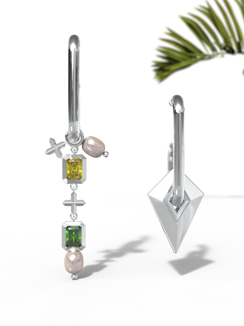 Earrings "Woman's spear"