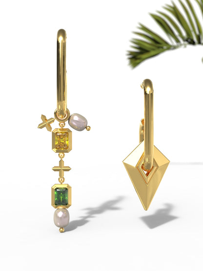 Earrings "Woman's spear"