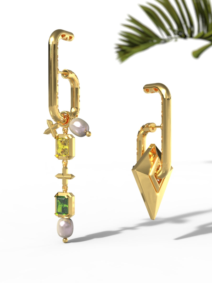 Earrings "Woman's spear"