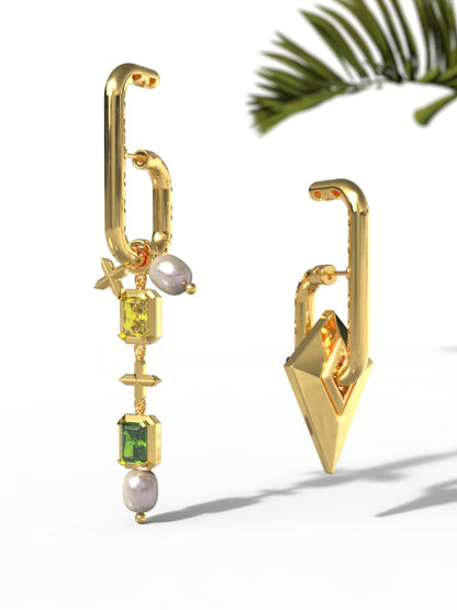 Earrings "Woman's spear"