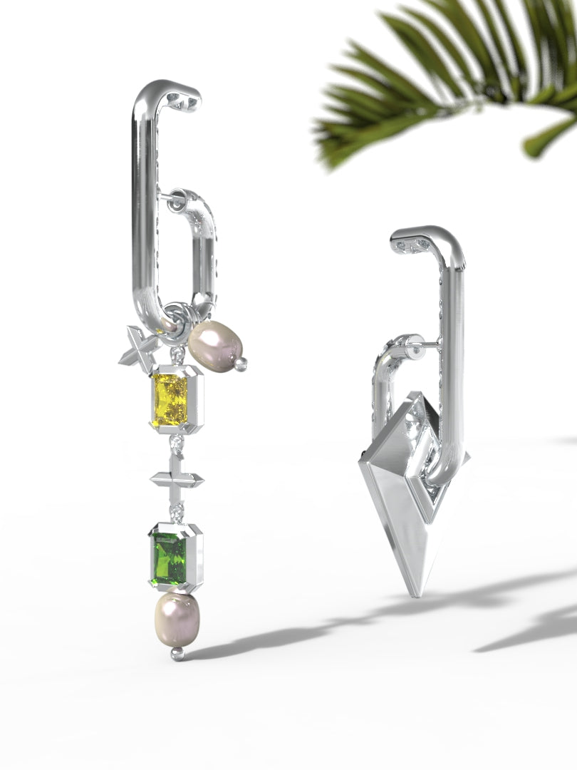 Earrings "Woman's spear"