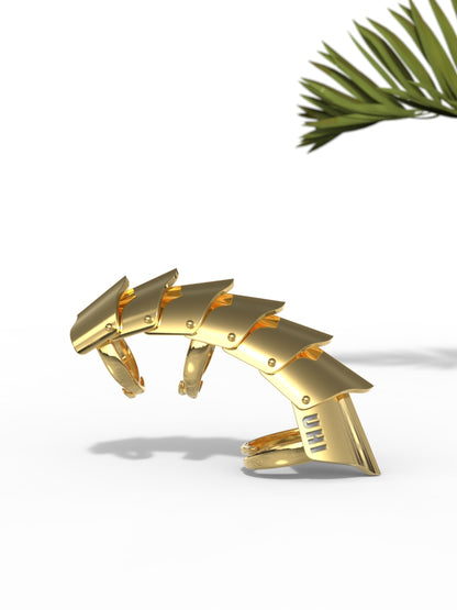 "Dragon Tail" Handmade Ring, Elongated