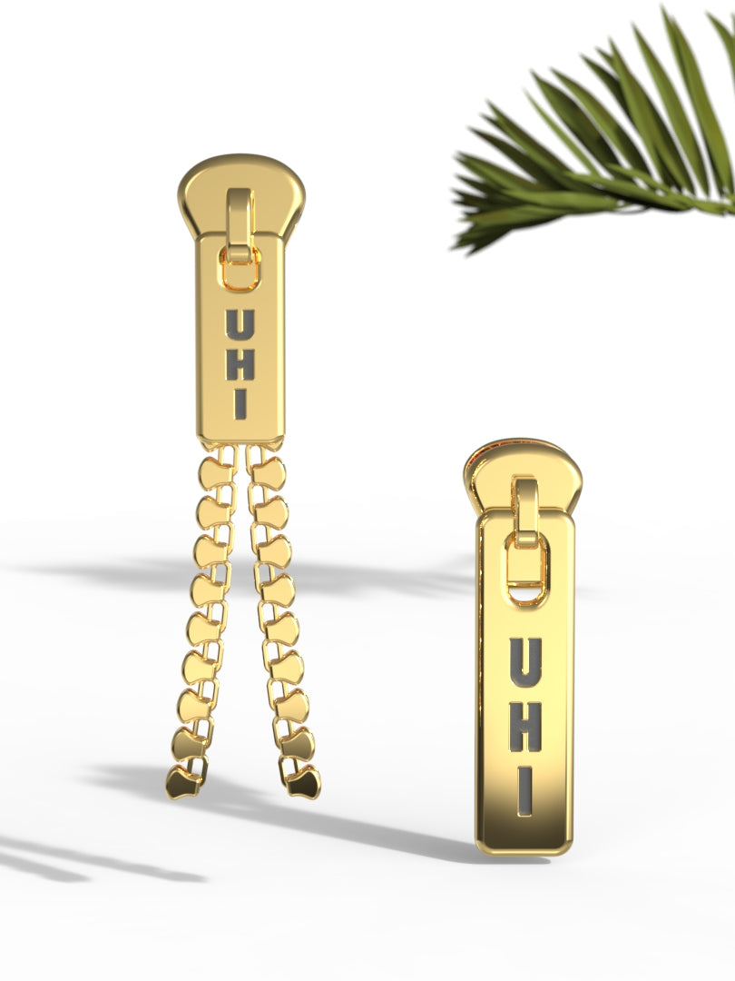Earrings "ZIP" Big Size