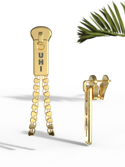 Earrings "ZIP" Big Size