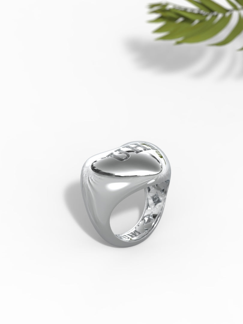 'UHI' Heart Ring Big SIze