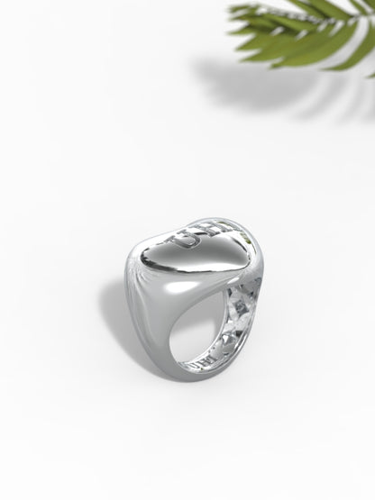 'UHI' Heart Ring Big SIze