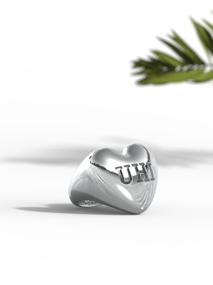"UHI Heart Shape" Rings, Medium Size