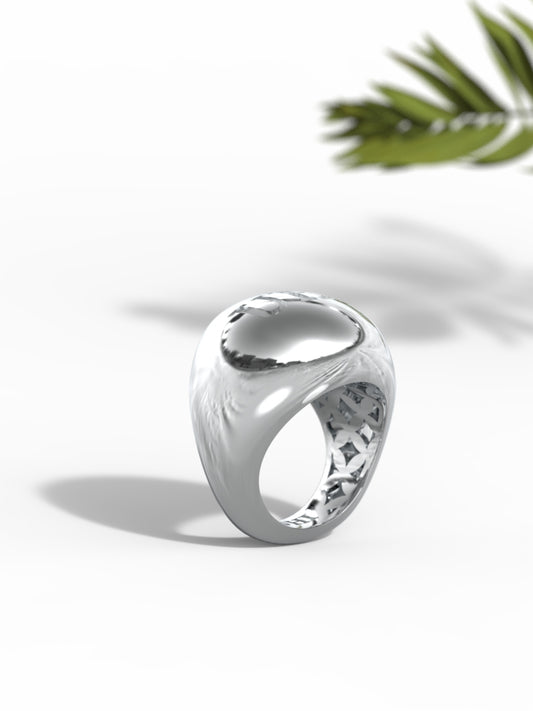 "UHI Rounded Chunky Ring" Medium Size