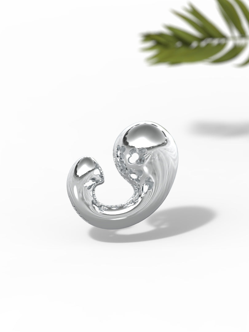 "Airpods" Shape Solo Cuff