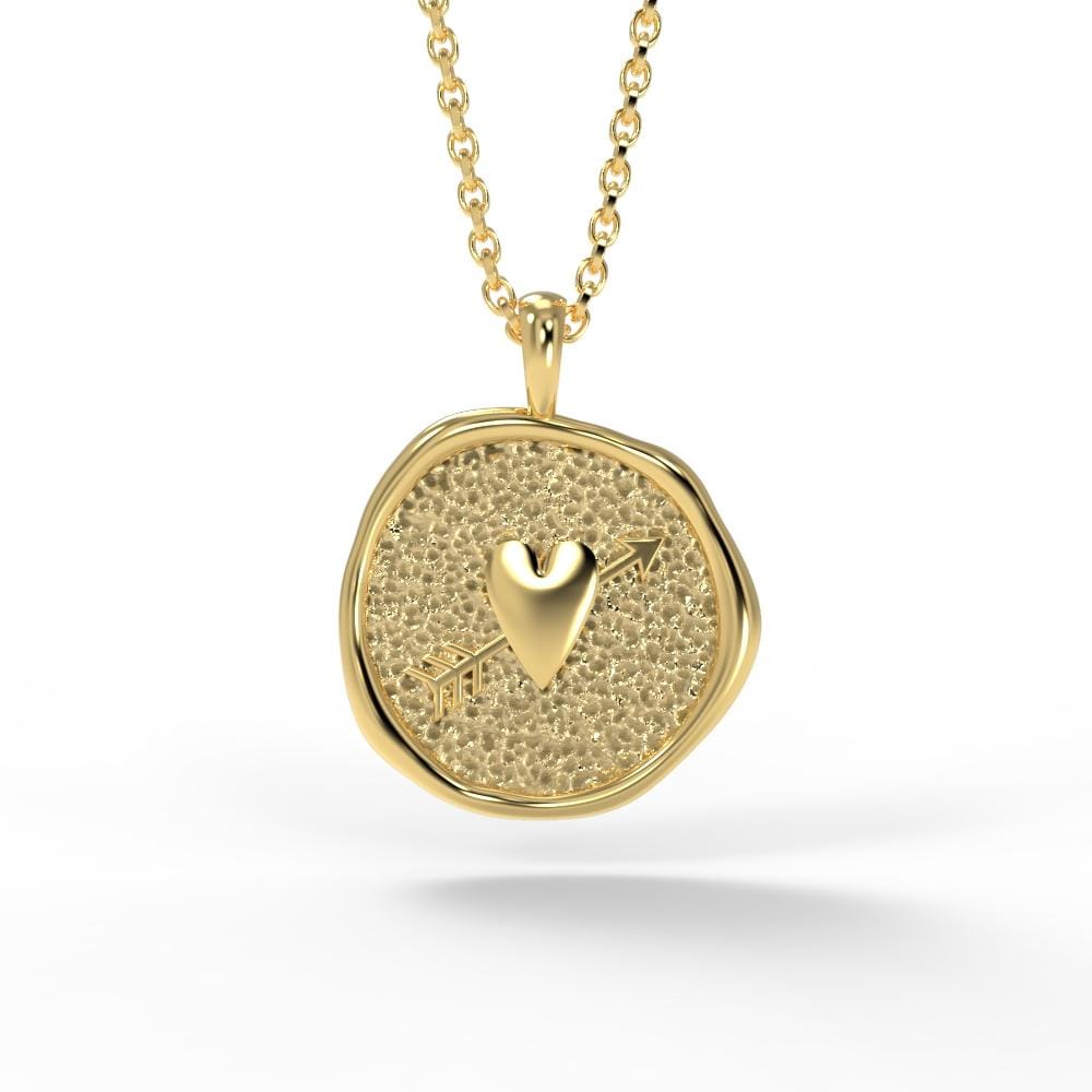 'Through my Heart' Coin Pendant