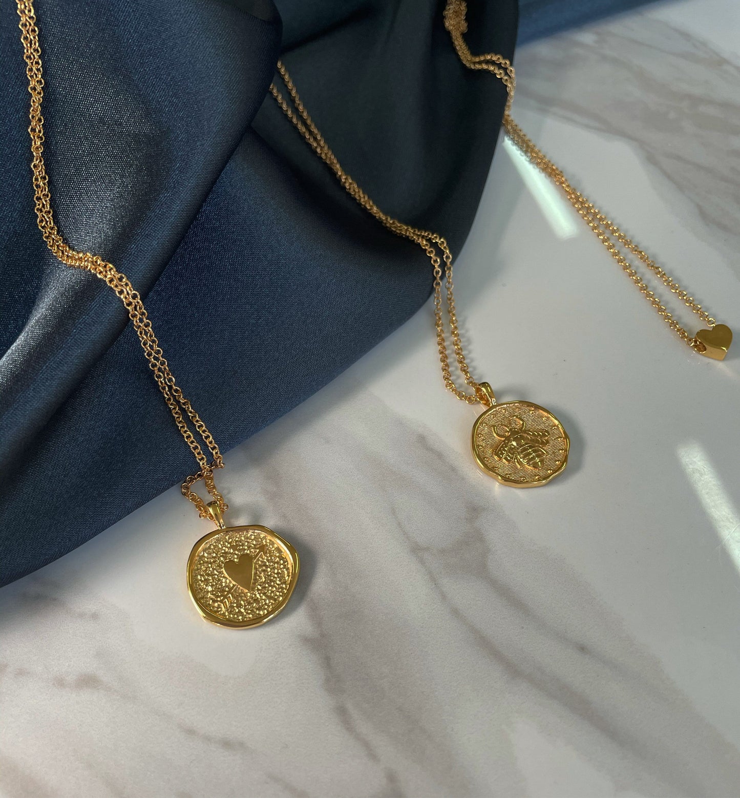 'Through my Heart' Coin Pendant