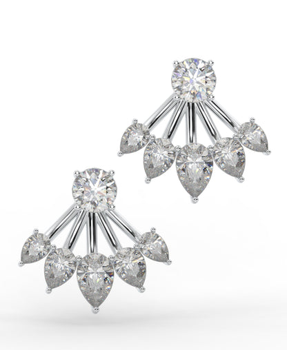 ‘Earrings with Pear Shape Stones’